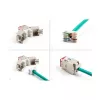 DeLOCK Keystone-module 88115 plat rood RJ-45 10 stuks