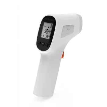 Motorola TE-93 contactloze voorhoofdthermometer wit voorhoofd knoppen