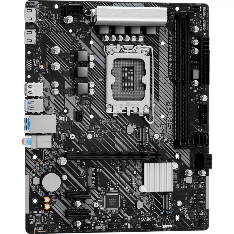 ASRock B760M-H2/M.2 DDR5 LGA1700 Micro-ATX moederbord