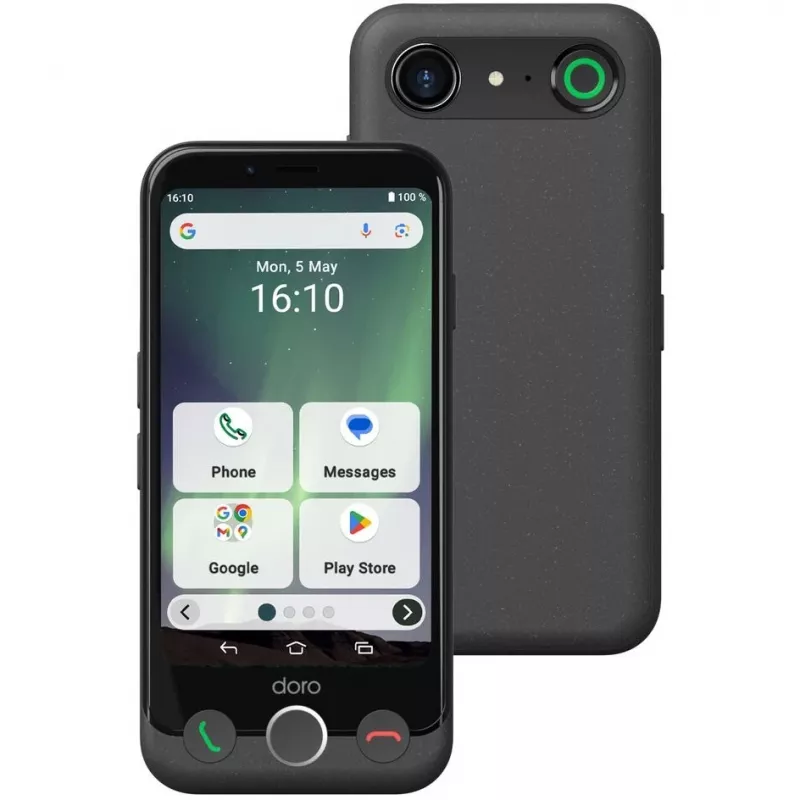 Smartphone Doro Aurora A10 4.5 inch 4GB 64GB zwart