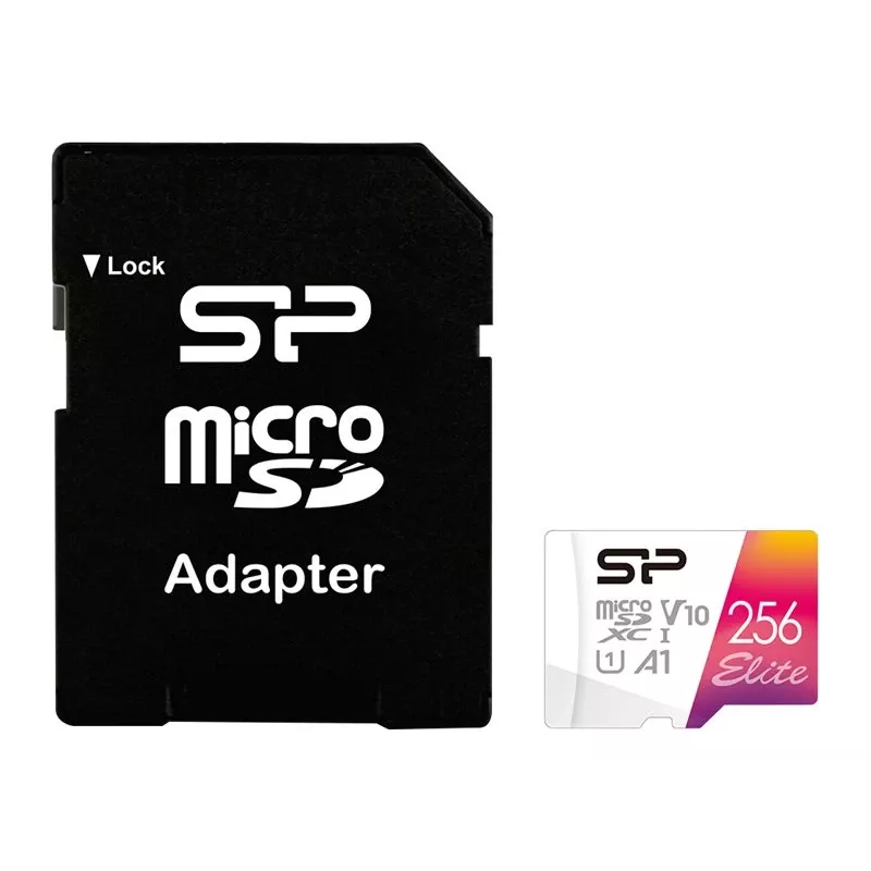 Flashgeheugen Silicon Power 256 GB microSDXC UHS-I Elite