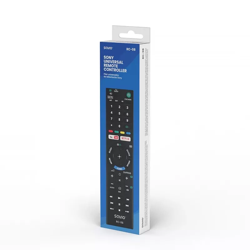 Savio RC-08 afstandsbediening tv drukknoppen