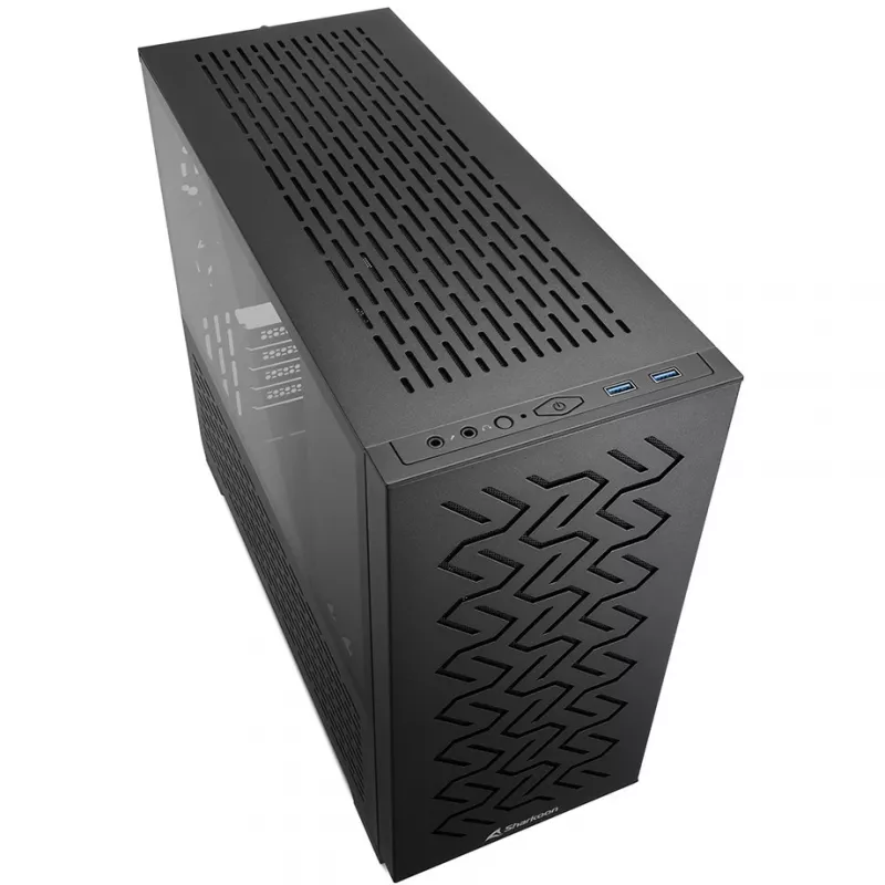Sharkoon MS-Z1000 micro-tower-behuizing, zwart