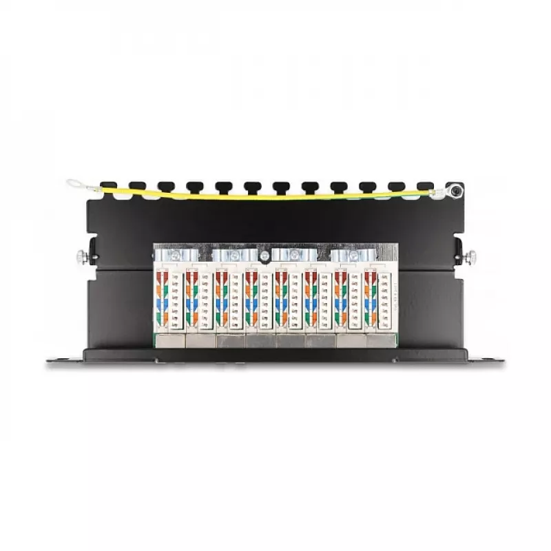 DeLOCK 10 inch patchpaneel 8 poorten Cat.6A 1U zwart