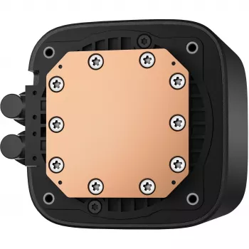 All-in-one vloeistofkoeler DeepCool LE360 V2 met 3x 120 mm ventilatoren, hydro dynamic bearing, zwart, ondersteunt LGA1150/1151/1155/1200/1700/AM4/AM5