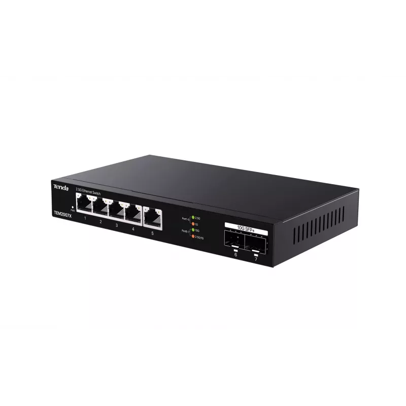 Tenda TEM2007X netwerk-switch 2.5G Ethernet 5 poorten