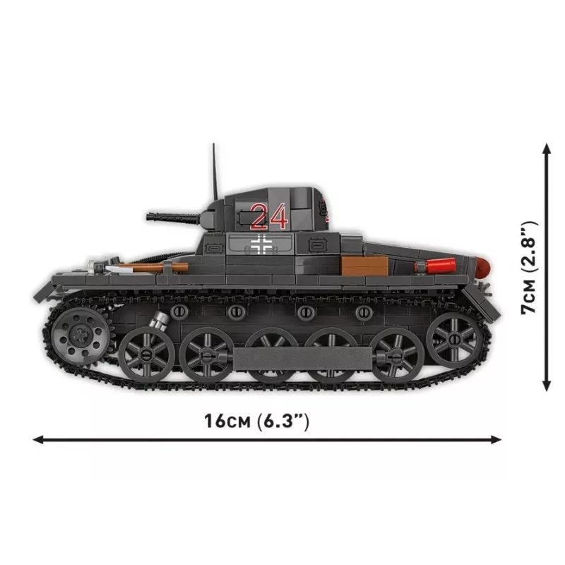 Bouwset Cobi Panzer I Ausf. B – 654 onderdelen, gedetailleerd modelbouwset