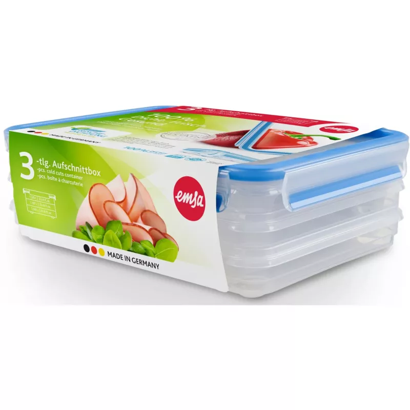 EMSA 508556 voorraaddoos vierkant 1 L transparant 1 stuk