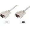 Digitus ASSMANN - seriële verlengkabel - DB-9 (V) naar DB-9 (M) - 5 m - gevormd, duimschroeven - beige (AK-610203-050-E)