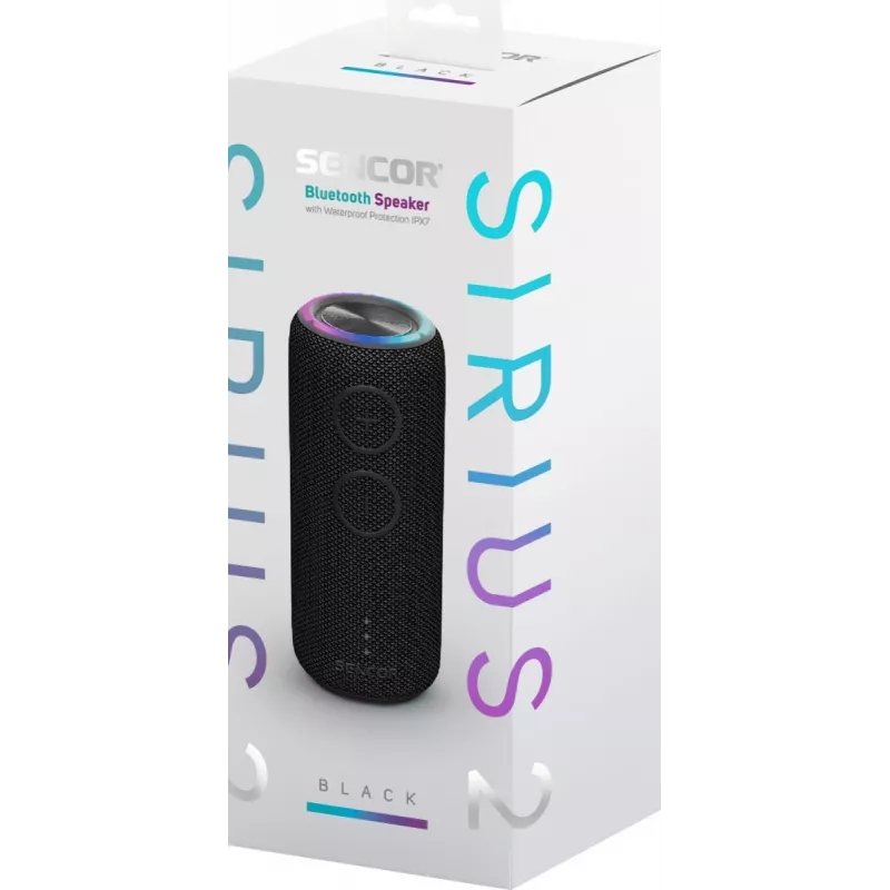 Bluetooth-luidspreker SIRIUS 2 Zwart Vermogen 20W