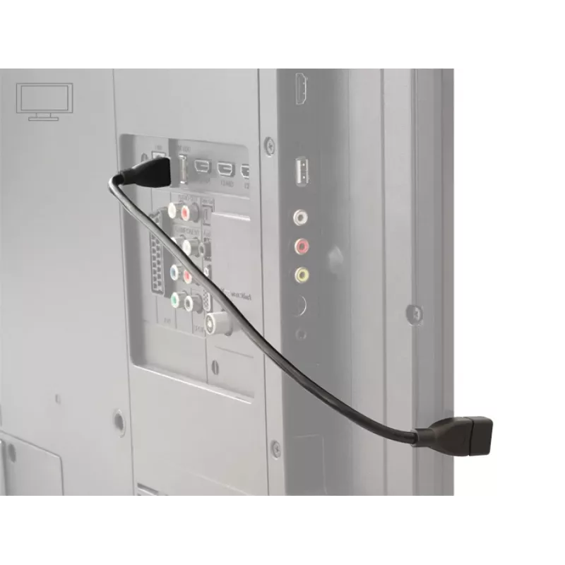 USB-kabel DeLOCK 35cm USB 2.0 83498 zwart