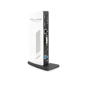 Laptop-dock DeLOCK 87568 bedraad zwart wit