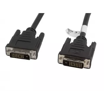 DVI-kabel Lanberg CA-DVID-10CC-0018-BK 1,8 m zwart