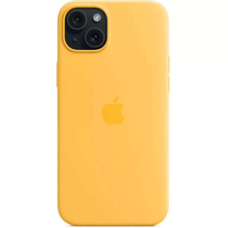 Apple iPhone 15 Plus siliconen hoesje met MagSafe, Sunshine, MWNF3ZM/A