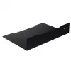 Wandplank voor decoder MACLEAN MC-122, staal, zwart, max. belasting 5 kg, gatafstand 219 mm