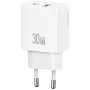 Oplader usams USA001632 30W 1×USB-C 1×USB-A snelladen