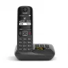 Gigaset AS690A analoge/DECT-telefoon nummerherkenning zwart