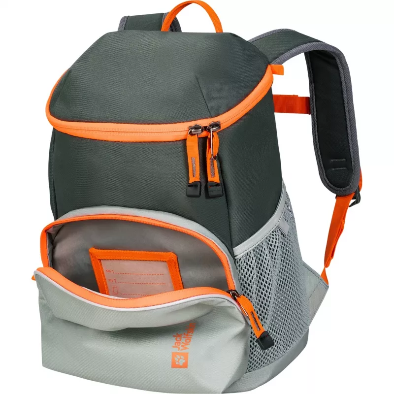 Jack Wolfskin Erlebnis Pack rugzak - groen/oranje, 11 l