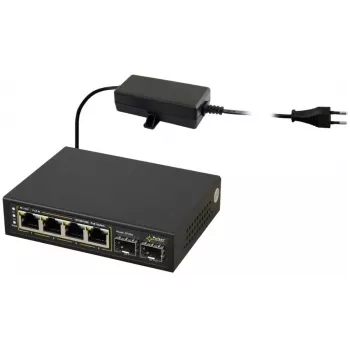 PULSAR POE-switch SFG64 4-poorts met 2 SFP-uplinks