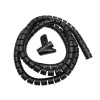Maclean MCTV-676 B kabelgoot-organizer, zwart