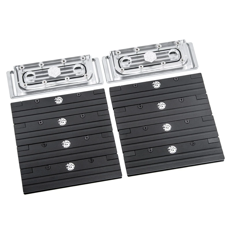 RAM-koeler-set BitsPower BP-RAMS44PS-DRGB transparant ARGB, 8 stuks