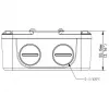 IP66 waterdichte aansluitdoos ALLNET ALL-CAM2496-LEFN voor buitencamera-installaties