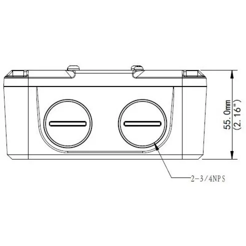 IP66 waterdichte aansluitdoos ALLNET ALL-CAM2496-LEFN voor buitencamera-installaties