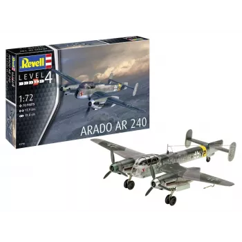 Plastic modelbouwpakket REVELL Arado AR-240 schaal 1:72 — vliegtuigmontagemodel