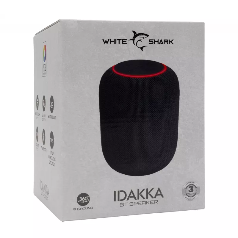 Draagbare luidspreker White Shark GBT-619 Idakka zwart