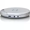 Lenco CD-201SI draagbare cd-speler met luisterboek- en oplaadfunctie, zilver