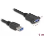 DeLOCK USB-kabel USB Type-A stekker naar bus 1 m 5 Gbit/s zwart