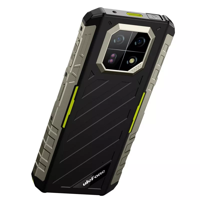 Robuuste smartphone UleFone Armor 22 4G, 9 GB RAM, 128 GB opslag, IP69K, groen
