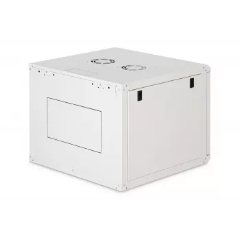 Wandgemonteerde 19-inch rackkast DIGITUS Dynamic-N DN-37106 — 9U, 600x600 mm, IP20, slot met sleutel