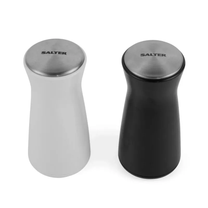 Peper- en zoutstrooierset Salter BW129471EU7 – compacte kruidenstrooiers voor op het aanrecht