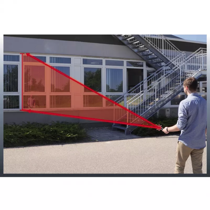 Laserafstandsmeter TC-LD 50, afstandsmeter zwart/rood, afstanden van 5 cm – 50 meter