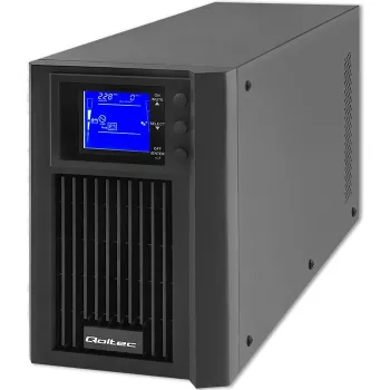 Uninterruptible power supply QOLTEC 53981 on line 2kVA, 2000 VA capaciteit