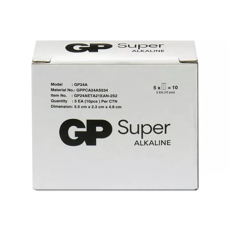 Alkaline AAA-batterijen GP Battery SUPER 1,5V — 10-pack