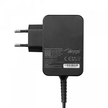 Akyga AK-ND-80 USB-C-GaN-notebookvoeding 45 W, PD 3.0, 5–20 V, 1,8 m kabel, zwart