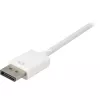 DisplayPort-naar-DVI-adapterkabel Sharkoon 0,15 m wit — DisplayPort 1.2 naar DVI