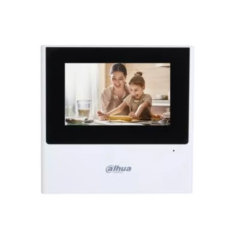 Dahua VTH2611L-WP IP- en wifi-binnenmonitor, 4,3 inch (10,9 cm) TFT-touchscreen, 480x272, PoE, wit