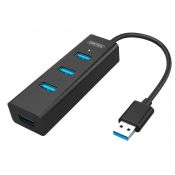 UNITEK Y-3089 interfacehub USB 3.2 Gen 1 (3.1 Gen 1) Type-A 5000 Mbit/s zwart