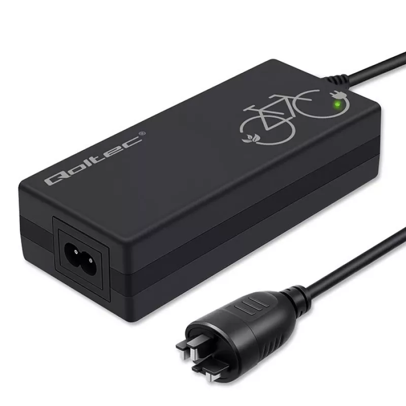 Oplader voor e-bike 36V/42V 2A met Bosch 3-pins stekker QOLTEC