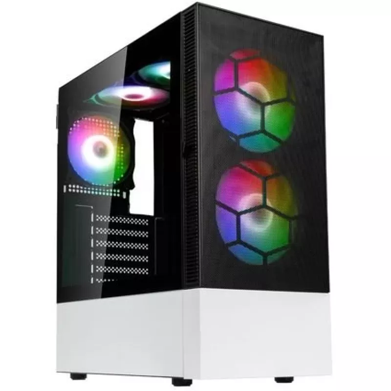 Kolink OBSERVATORY MX midi tower zwart, wit