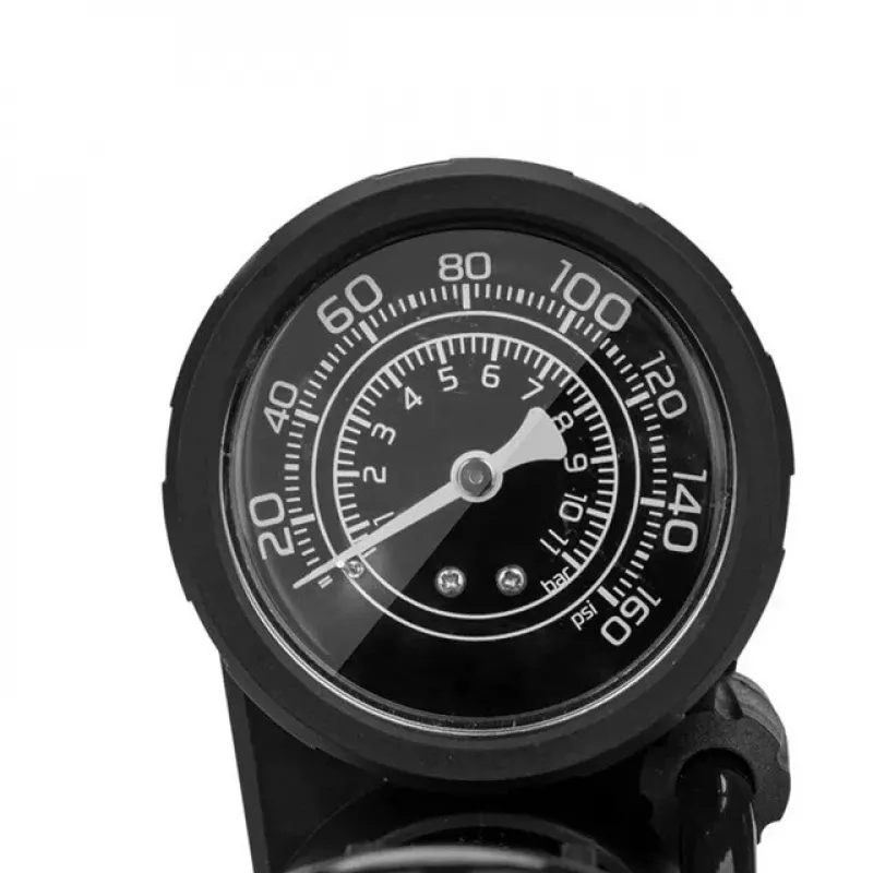 Rockbros 42610002001 fietspomp met manometer zwart