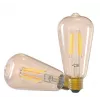 Tellur TLL331191 slimme WiFi-filamentlamp E27, 6 W, 600 lm, 2000–5000K, dimbaar, amber, warm / wit licht
