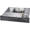 Supermicro SC825M BTQC-R802WB - rack - rackmontabel - 2U - uitgebreide, uitgebreide ATX - SATA/SAS - Hot-Swap 800 Watt - zwart (CSE-825MBTQC-R802WB)