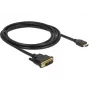 DeLOCK - Videokabel - Single Link - HDMI / DVI - DVI-D (M) naar HDMI (M) - 2 m - drievoudige isolatie - zwart - kartelmoeren