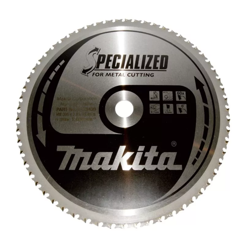 Makita Specialized B-33439 cirkelzaagblad voor metaal, 305 mm, 60 tanden
