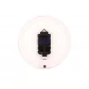 NeXtime klok 2615ro Focus, Ø25 cm, wandklok, wit/rood