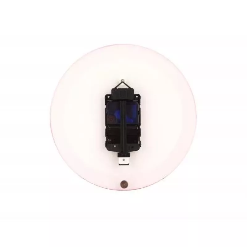 NeXtime klok 2615ro Focus, Ø25 cm, wandklok, wit/rood